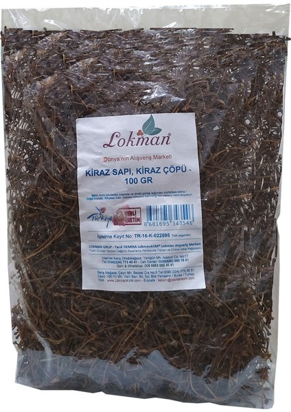 Kiraz Sapı, Kiraz Çöpü 100 gr Paket