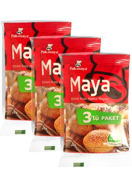 Instant Kuru Hamur Mayası 3 x 10 gr (3 Paket)