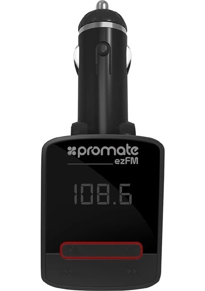 Ezfm FM Transmitter Uzaktan Kumandalı USB Şarj Çıkışlı Premium