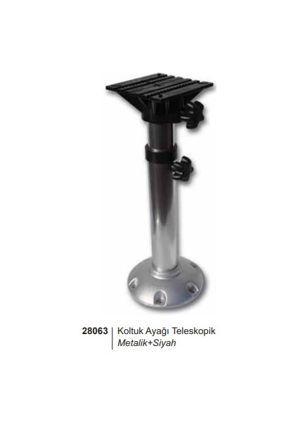 Tekne Koltuk Ayağı Teleskopik Beyaz Taban 50-75 CM modelleri