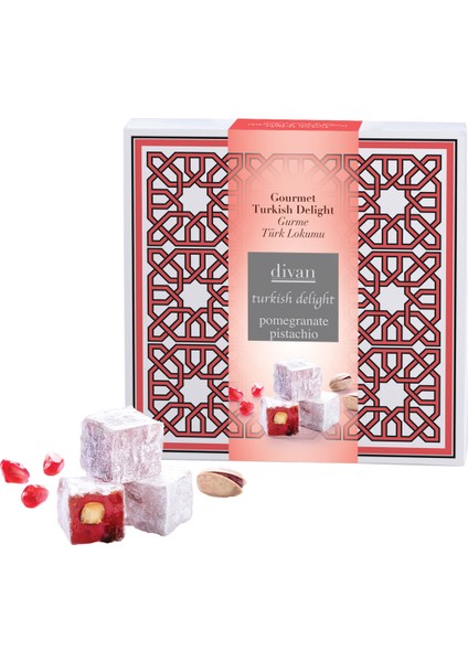 Gurme Türk Lokumu - Narlı Fıstıklı Lokum 250 gr