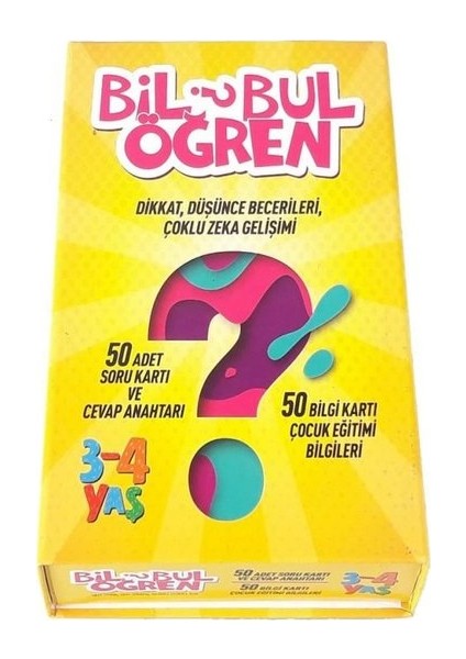 Bil Bul Öğren - 3 - 4 Yaş