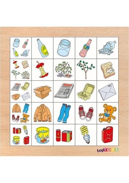 Geri Dönüşüm Ahşap Puzzle CS-7017