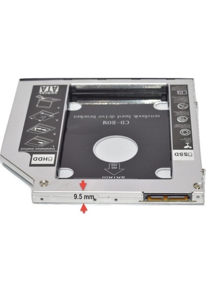 9.5mm HDD Caddy Laptop Notebook Sata 4716P DVD To SSD Kutusu