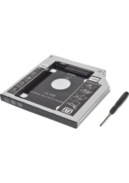 9.5mm HDD Caddy Laptop Notebook Sata 4716P DVD To SSD Kutusu