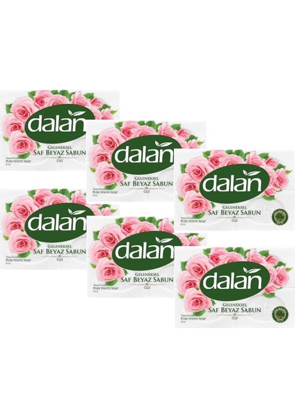 Banyo Sabu Saf Sabun Gül 6 Adet 600 gr