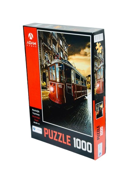 Nostaljik Tramvay 1000 Parça Puzzle