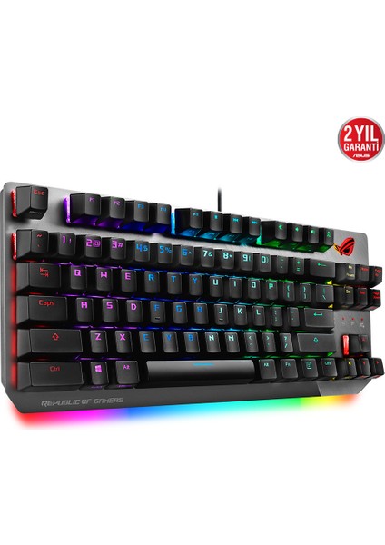 Rog Strix Scope TKL X802 RGB Cherry MX Blue TR Mekanik Klavye