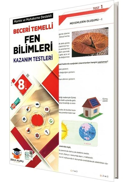 Zeka Küpü Yayınları 8.Sınıf LGS Fen Bilimleri Beceri Temelli Kazanım Testleri