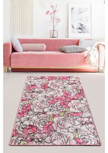 Rosa PinkDjt 100 x 200 cm Dekoratıf Halı