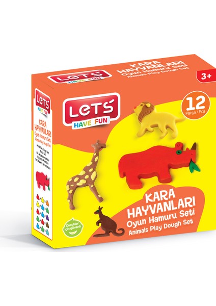 Oyun Hamuru Kara Hayvanları Seti