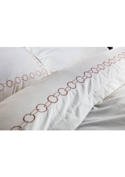 Venita Nakışlı Çift Kişilik Nevresim Takımı Pudra modelleri