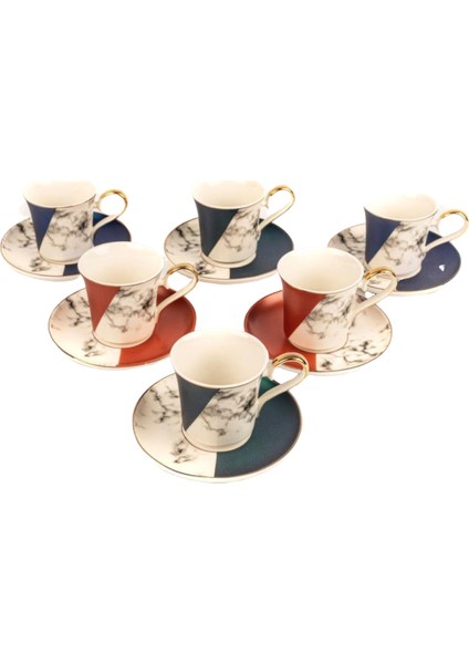 Neon 6 Kişilik Kahve Fincanı Seti