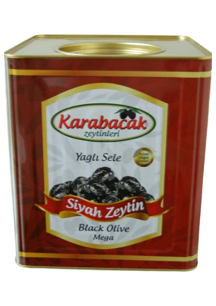 Siyah Zeytin Mega Boy 10 Kğ Teneke