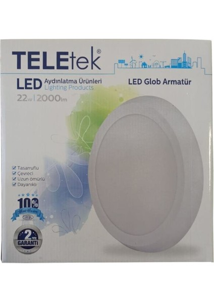 Glop LED Armatür Sarı 3000K 22 W