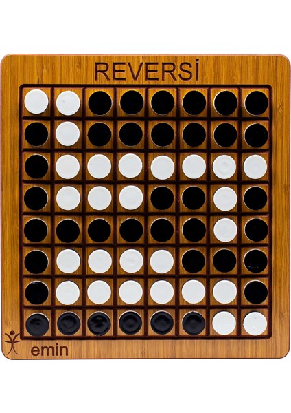 Ahşap Reversi Zeka ve Strateji Oyunu