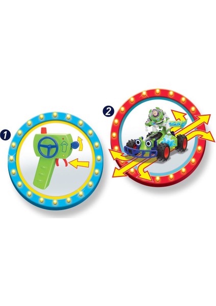 Dickie Toy Story - Buzz Lightyear ile Buggy Aracı 203154000