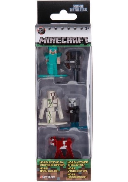 Minecraft Nanofigs 1.65" 5'li Paket 253260002