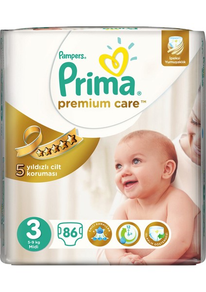 Bebek Bezi Premium Care 2 Beden Mini Dev Ekonomi Paketi 120 Adet