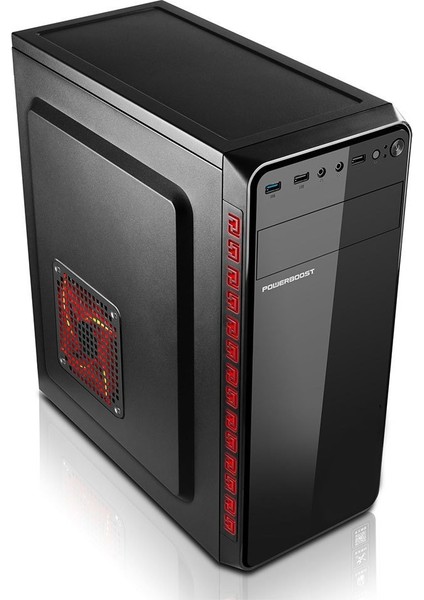 Power Boost VK-1625 350W USB 3.0 ATX Shiny Piano Siyah Bilgisayar Kasası (JBST-VK1625)