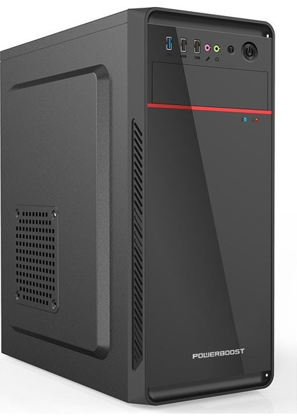 Power Boost VK-1626 350W USB 3.0 ATX Shiny Piano Siyah Bilgisayar Kasası (JBST-VK1626)
