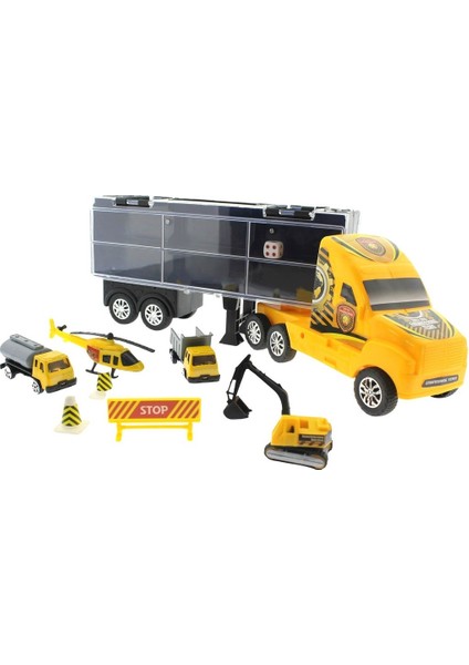 Taşınabilir Die Cast Metal Araçlı İnşaat Kamyonu