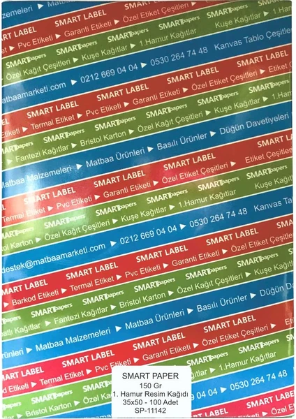 Smart Label Resim Kağıdı 1. Hamur 35 x 50 100'lü 150 gr