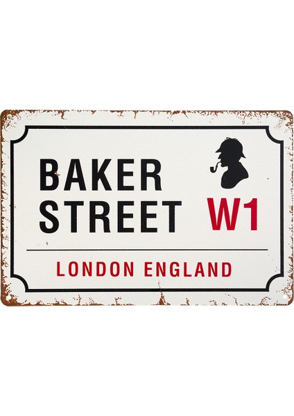 Baker Street Metal Tablo