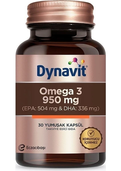 Omega 3 950 mg 30 Kapsül