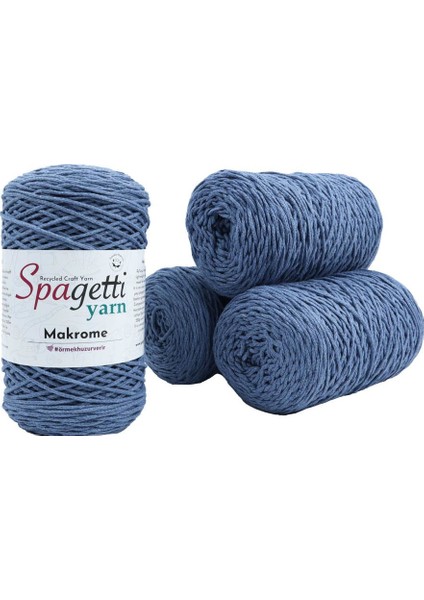 Spagettiyarn Kot Makrome İp 4'lü Set
