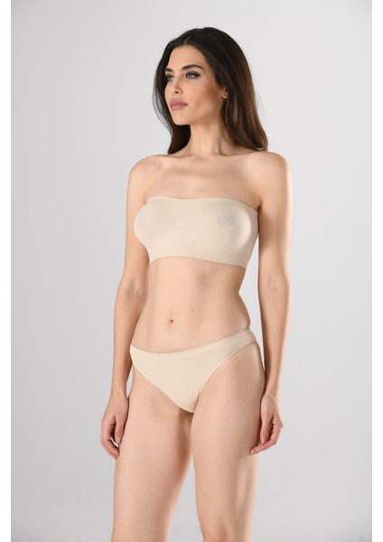 Straples 1401 Örme Seamless Dikişsiz Basic Kadın Büstiyer