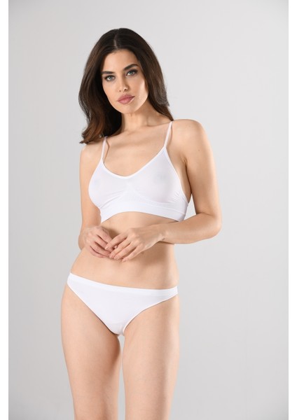 Ince Askılı 1315 Sıfır Kol Örme Seamless Dikişsiz Basic Kadın Büstiyer indirimleri