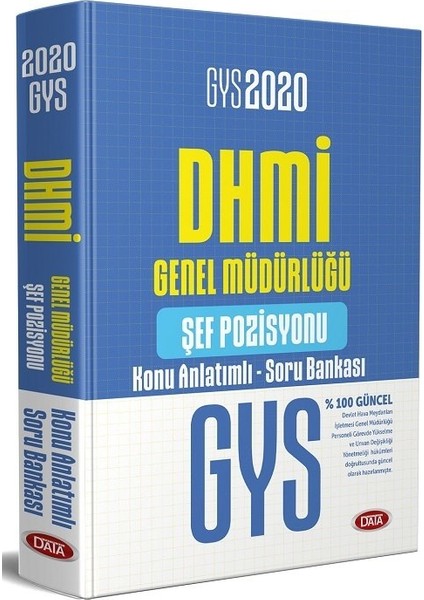 2020 GYS Dhmi Genel Müdürlüğü Şef Pozisyonu Konu Anlatımlı Soru Bankası