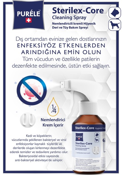 SterilexCore Dermakozmetik Deri Tüy Bakım Spreyi 250ml