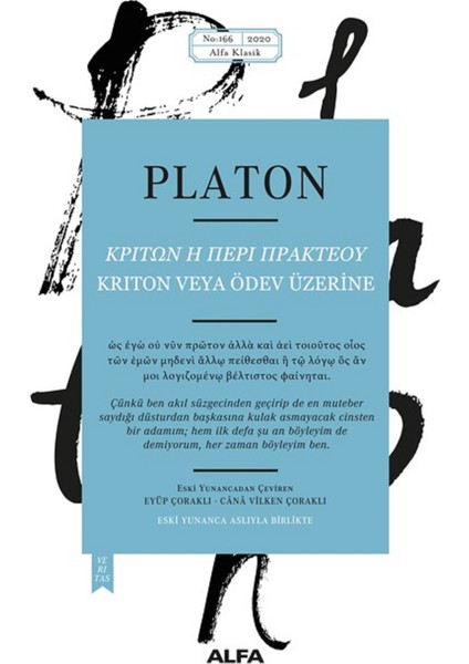 Krıton:Ödev Üzerine - Platon