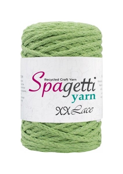 Spagettiyarn Fıstık Yeşil XXLace İp