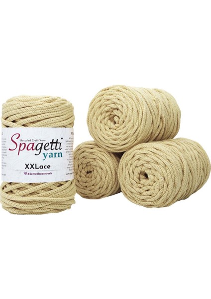 Spagettiyarn Soft Sarı XXLace 4'lü Set