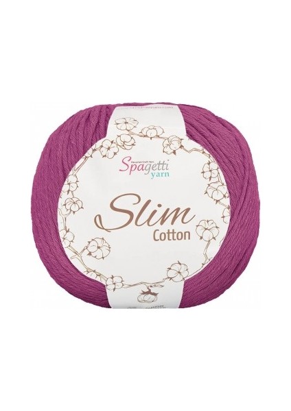 Spagettiyarn Menekşe Slim Cotton İp