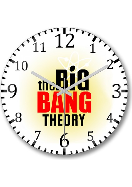 The Big Bang Theory Duvar Saati Bombeli Gercek Cam