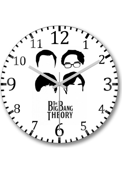 The Big Bang Theory Duvar Saati Bombeli Gercek Cam