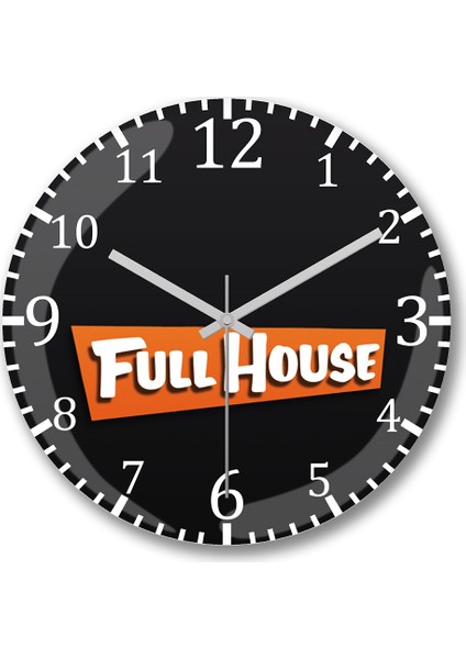 Seriado Full House Duvar Saati Bombeli Gercek Cam