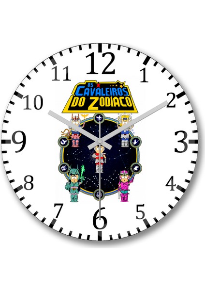 Cavaleiros Do Zodiaco South Park Duvar Saati Bombeli Gercek Cam