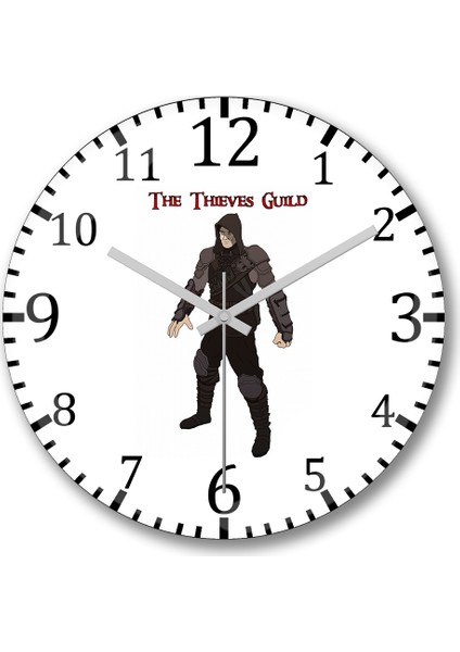 Skyrim The Thieves Guild Duvar Saati Bombeli Gercek Cam