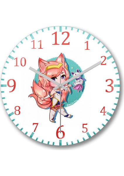 Star Guardian Duvar Saati Bombeli Gercek Cam