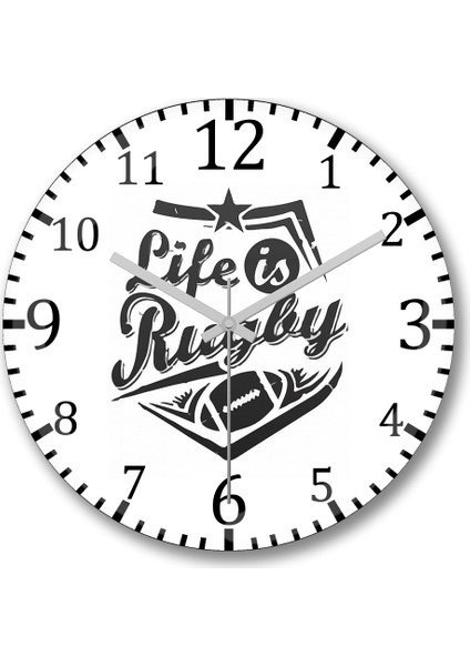 Lır Duvar Saati Bombeli Gercek Cam