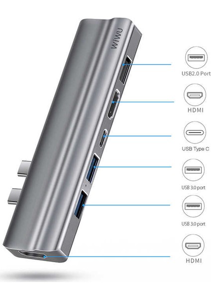 8in1  T9 Type-C Hub Çoklayıcı