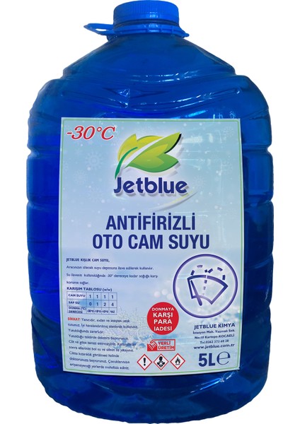 Kışlık Oto Cam Suyu 5 lt