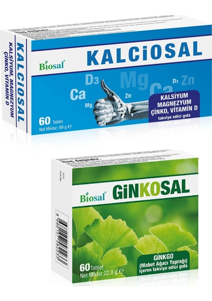 Kalsiyum Magnezyum Çinko Tablet + Ginkgo Biloba Tablet