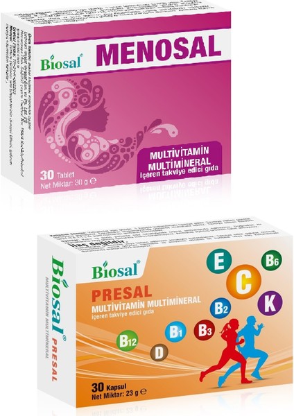 Menopause Multivitamin Tablet + Multivitamin Kapsül