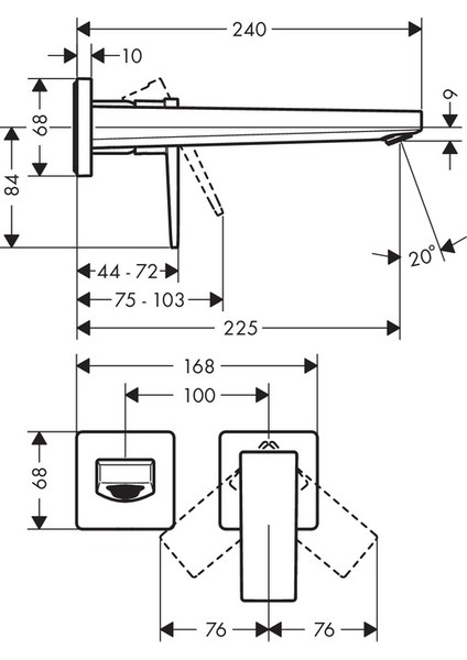 Metropol Ankastre Lavabo Bataryası modelleri